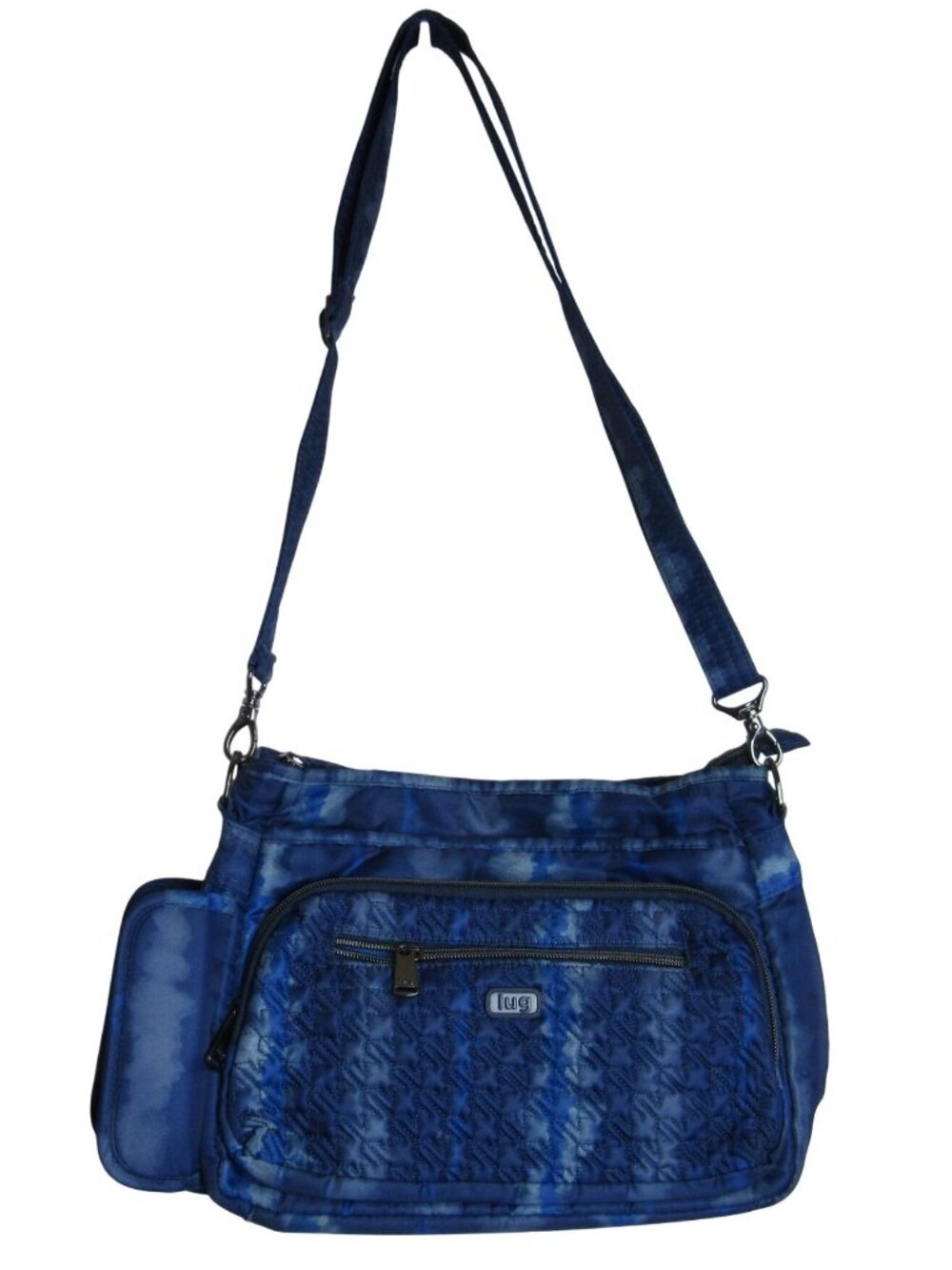 Lug Shimmy Se Crossbody Bag Blue Tie Dye Travel RFID Pockets Work